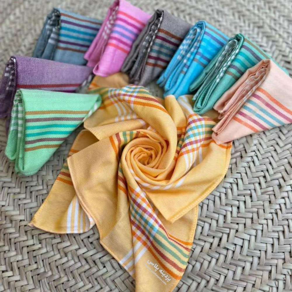 دستمال اشپزخانه ساده دور حاشیه  